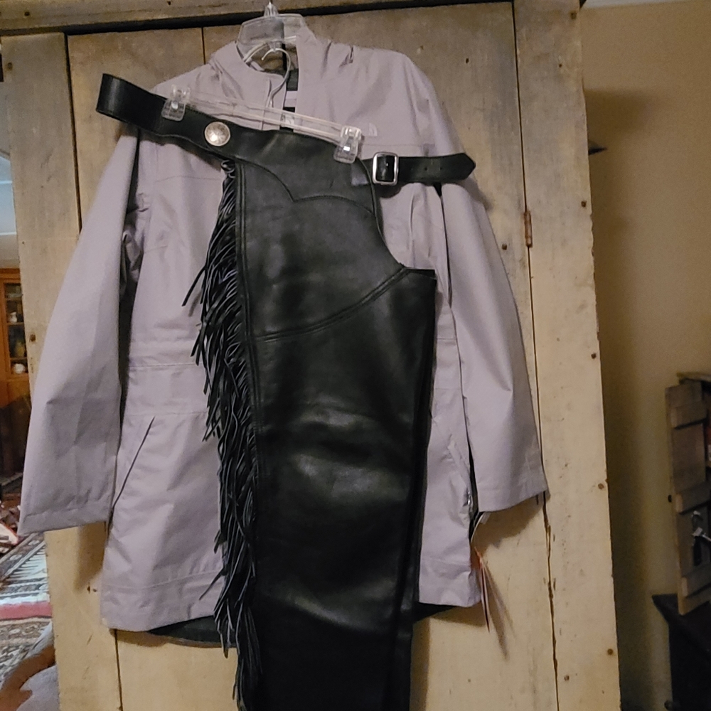 Leather Riding Chaps - Picture 12 of 13